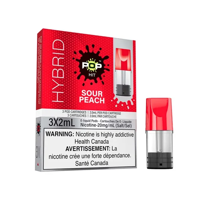 POP Hybrid – Blazin Peach (Sour Peach) Vape Pod