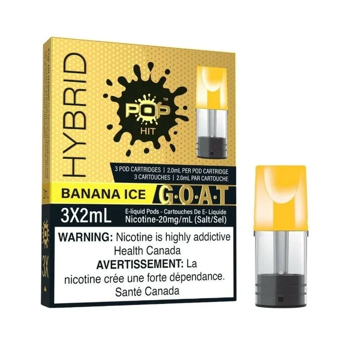 Pop Pods G.O.A.T. Series Banana Ice Hybrid 2%
