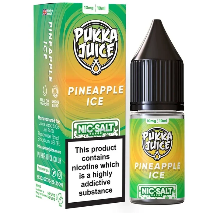 Pukka Juice Nic Salt Pineapple Ice E-Liquid