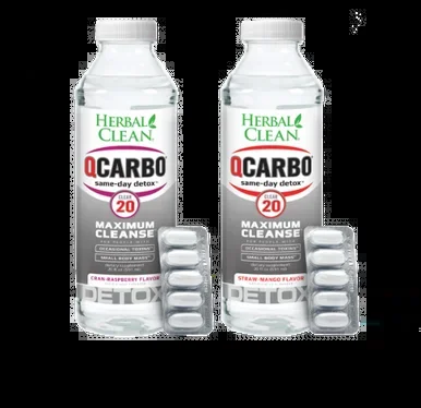 QCarbo 20oz Clear Maximum Cleanse | Herbal Clean