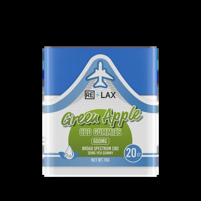 RE LAX Broad Spectrum CBD Gummies 600MG (20Ct)