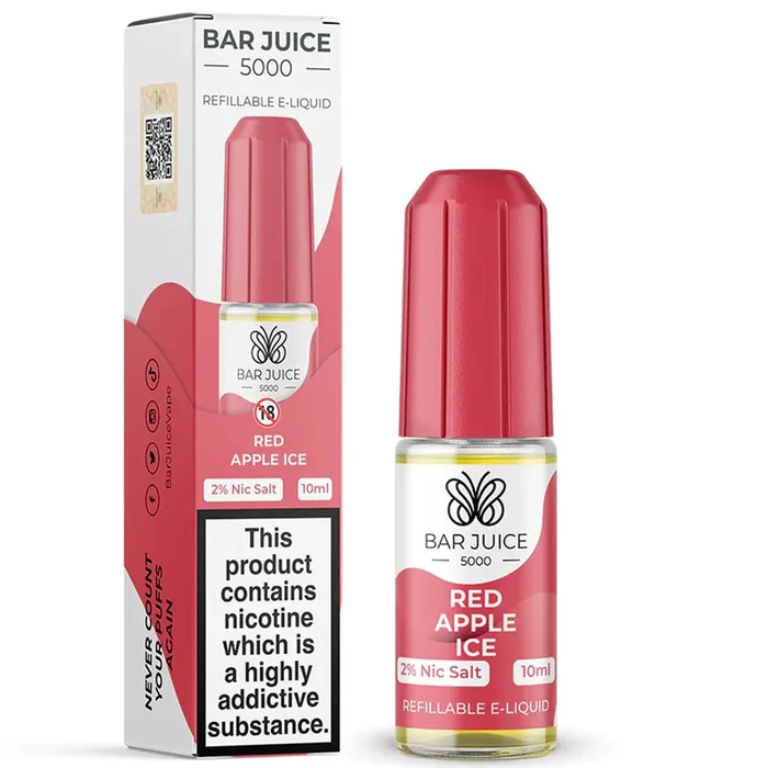 Red Apple Ice Nic Salt E-Liquid by Bar Juice 5000