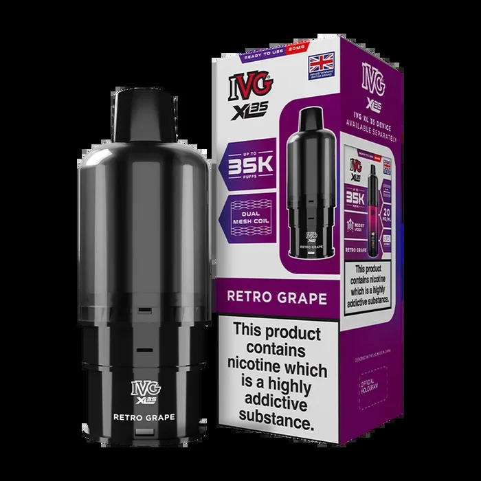 Retro Grape IVG XL35 Refill Pack