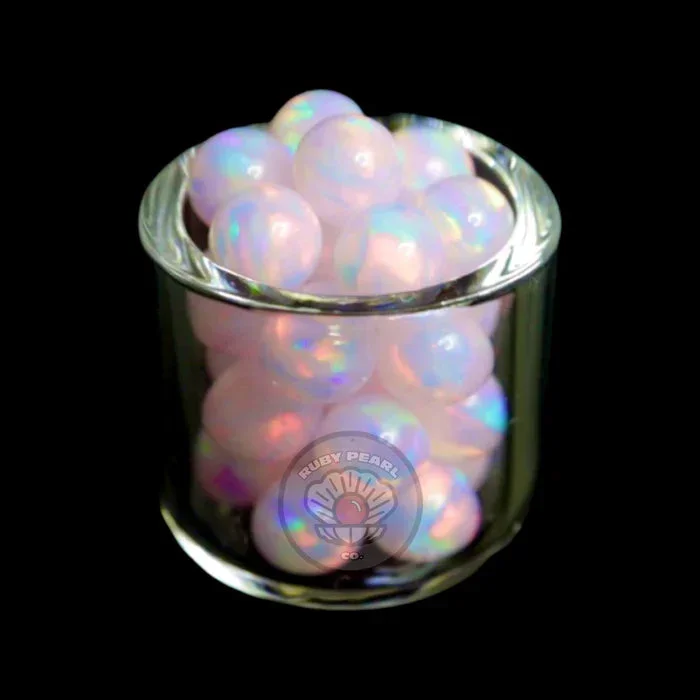 Ruby Pearl Co – Opal Pearls-Pink Single : 4mm