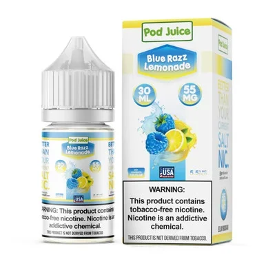 Salt Blue Razz Lemonade Tobacco Free Nicotine E-Juice 30ml | Pod Juice