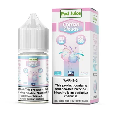 Salt Cotton Clouds Tobacco Free Nicotine E-Juice 30ml | Pod Juice