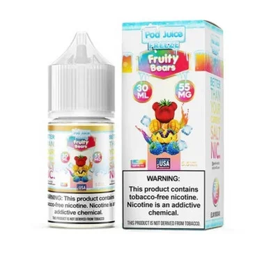 Salt Fruity Bears Freeze Tobacco Free Nicotine E-Juice 30ml | Pod Juice