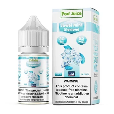 Salt Jewel Mint Diamond Tobacco Free Nicotine E-Juice 30ml | Pod Juice