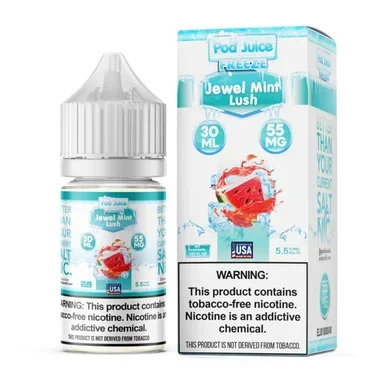 Salt Jewel Mint Lush Freeze Tobacco Free Nicotine E-Juice 30ml | Pod Juice