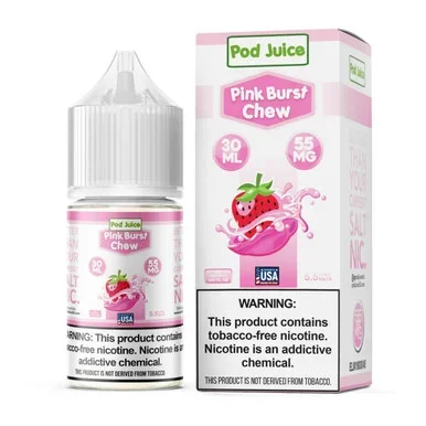 Salt Pink Burst Chew Tobacco Free Nicotine E-Juice 30ml | Pod Juice