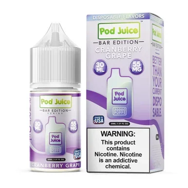 Salt PJ 5000 Series Cranberry Grape Tobacco Free Nicotine E-Juice 30ml | Pod Juice