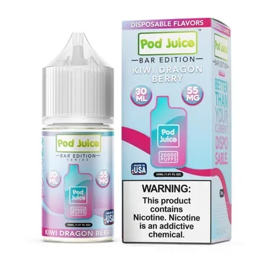 Salt PJ 5000 Series Kiwi Dragon Berry Tobacco Free Nicotine E-Juice 30ml | Pod Juice