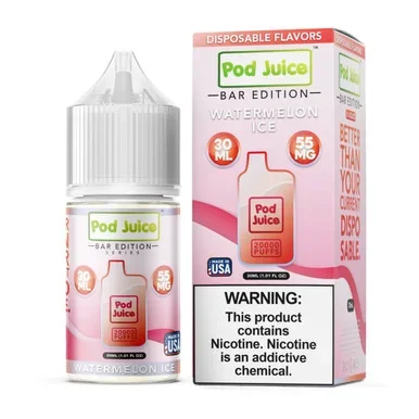 Salt PJ 5000 Series Watermelon Ice Tobacco Free Nicotine E-Juice 30ml | Pod Juice