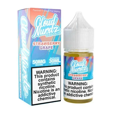 Salts Iced Grape Strawberry Synthetic Nicotine 30ml E-Juice | Cloud Nurdz