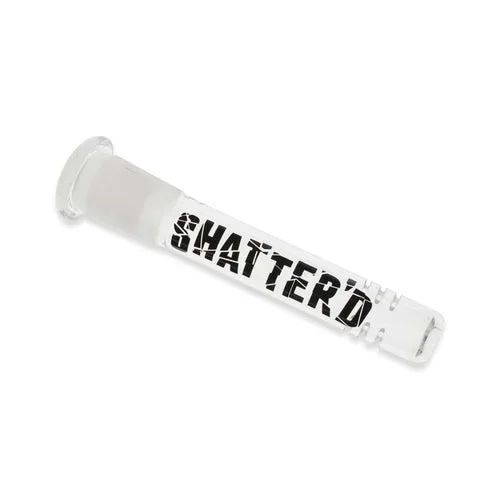 Shatter’d Glassworks – 3″ Horizontal Slit Diffused Downstem – Open End for Herb