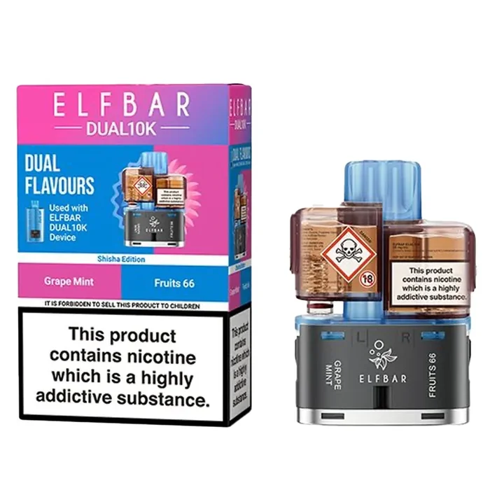 Shisha Edition Pre-filled Pods By ElfBar 10K Dual