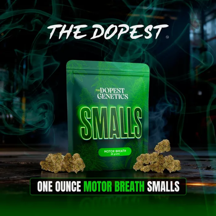 Smalls: Motor Breath Indica flower 28 grams