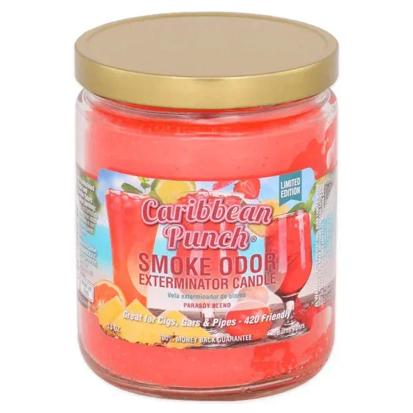 Smoke Odor – 13oz Caribbean Punch Candle