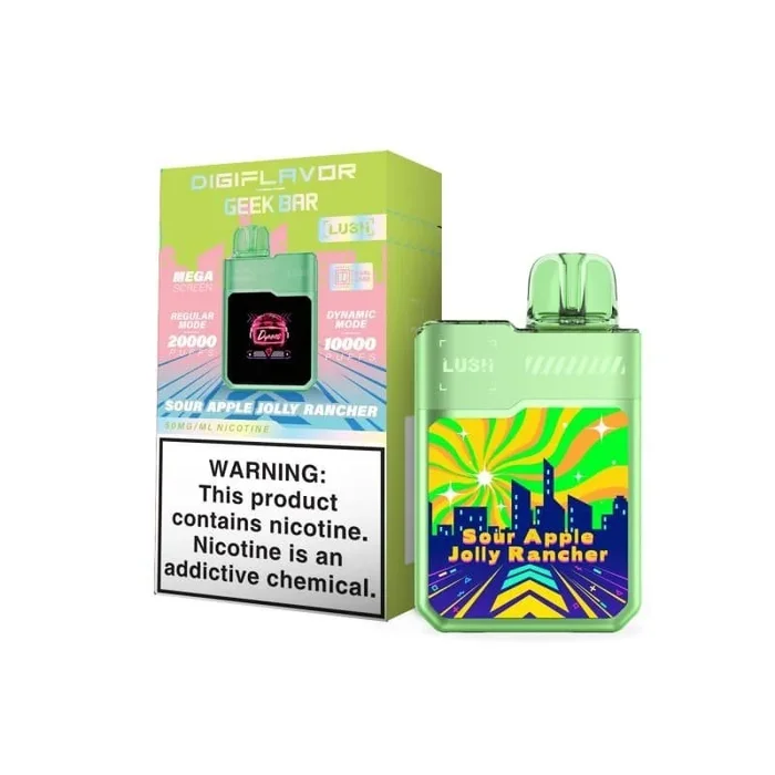 Sour Apple Jolly Rancher Geek Bar Digi Lush Box 20K Puffs – Disposable