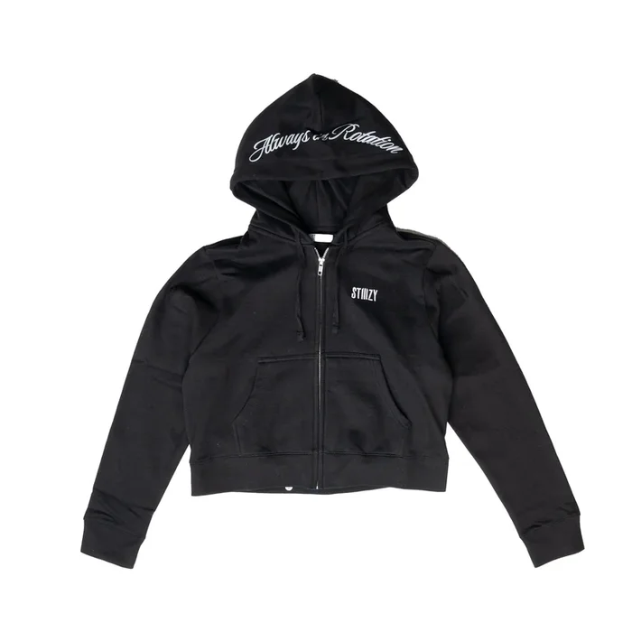 STIIIZY Women’s Cropped Hoodie – Black