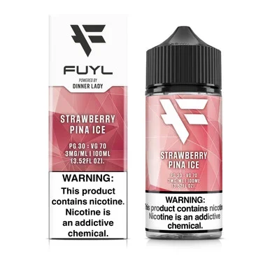 Strawberry Pina Ice 100ml E-Juice | FUYL By Dinner Lady
