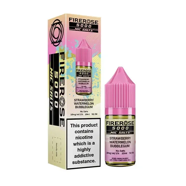 Strawberry Watermelon Bubblegum – Firerose 5000 Nic Salts 10ml