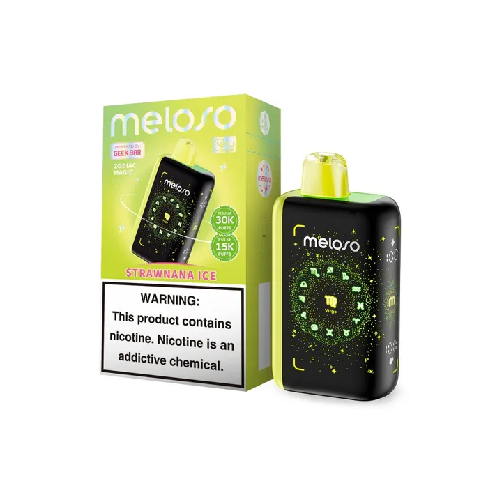 Strawnana Ice Geek Bar Meloso Bar 30K Puffs Disposable Vape