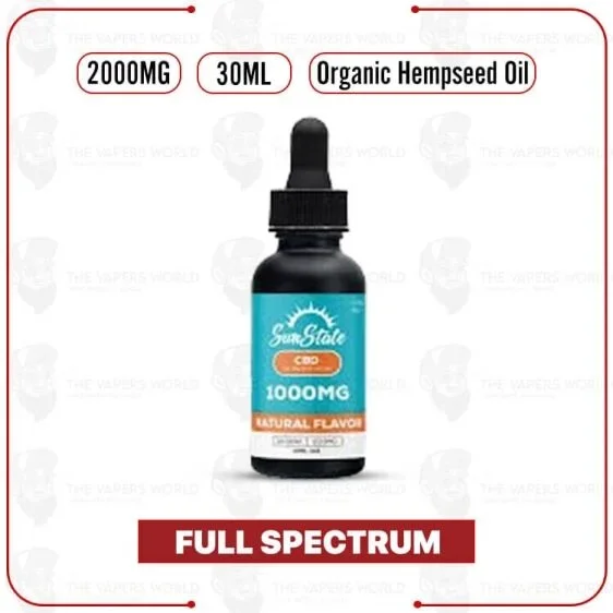 Sun State Hemp CBD Full Spectrum Hempseed Oil Tincture 30ml – 2000mg