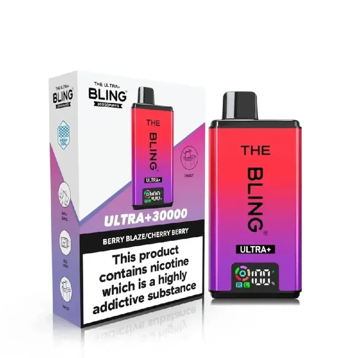 The Bling Ultra Plus 30K Vape Kit Berry Blaze / Cherry Berry