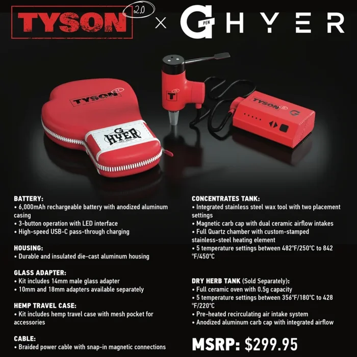 TYSON 2.0 X G PEN HYER BATTERY