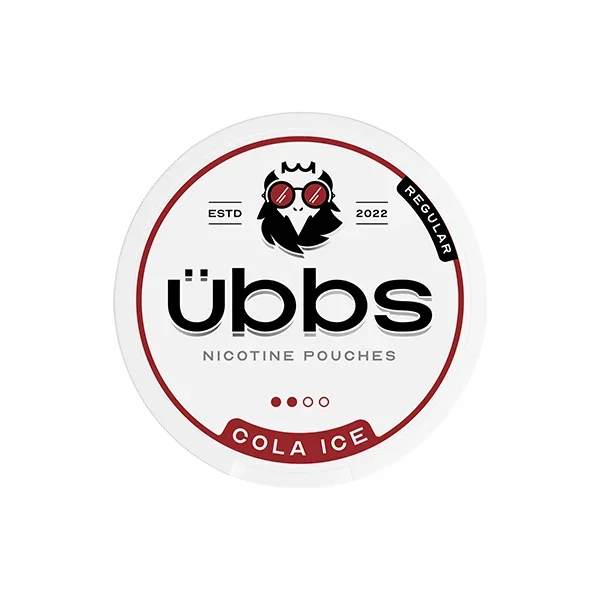 Übbs – Cola Ice Regular Strength Nicotine Pouches 6mg – 20 Pouches