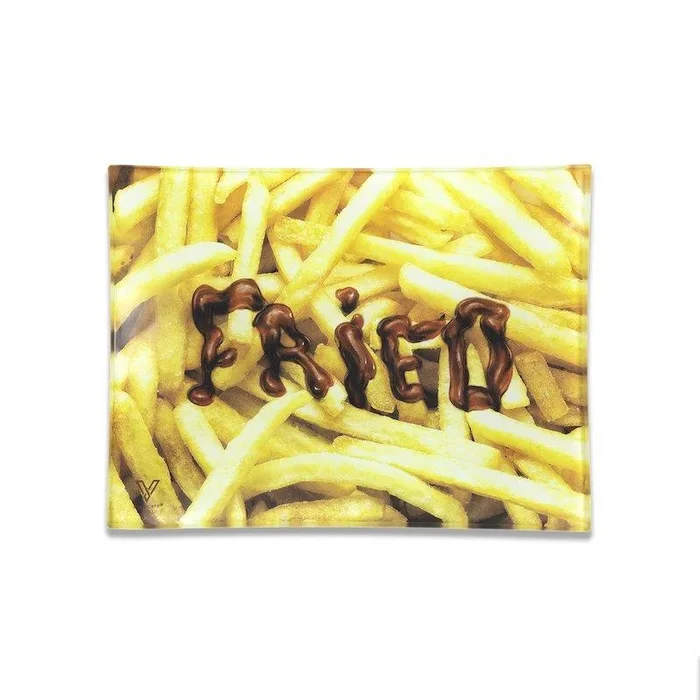 V Syndicate Fried Glass Rolling Tray – Small
