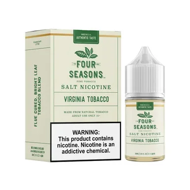 Virginia Tobacco Salt 30ml E-Juice | Four Seasons