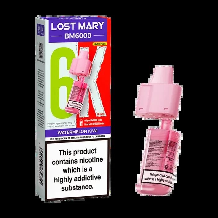 Watermelon Kiwi Lost Mary BM6000 Refill Pack