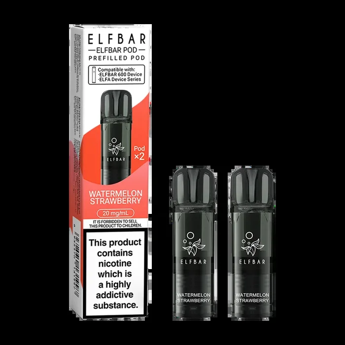 Watermelon Strawberry Elfbar 600 Pods