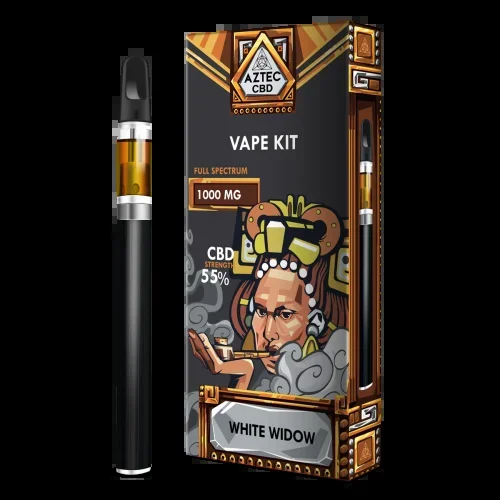 White Widow CBD 1000mg Cartridge + Battery Vape Kit