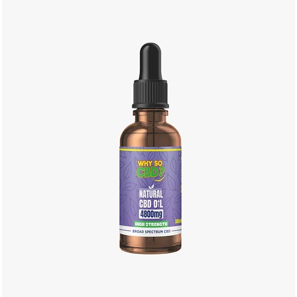 Why So CBD? 4800mg Broad-Spectrum CBD Natural Oil – 50ml