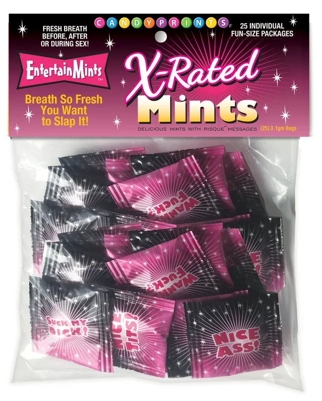 X-Rated Mints – Bag of 25 Individual Fun-Size Packages