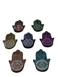 ZenN – Hamsa Hand Seven Chakras & Symbols Ash Catcher