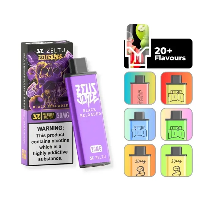 Zeus juice black reloaded zeltu x3 prefilled vape pod