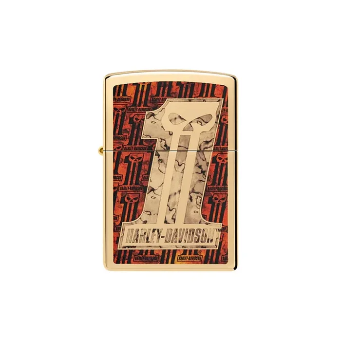 Zippo Lighter – Harley-Davidson® Skull #1