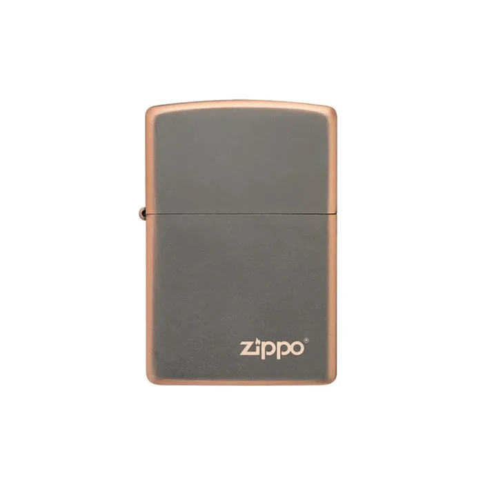 Zippo Lighter – Rustic Bronze Zippo Logo