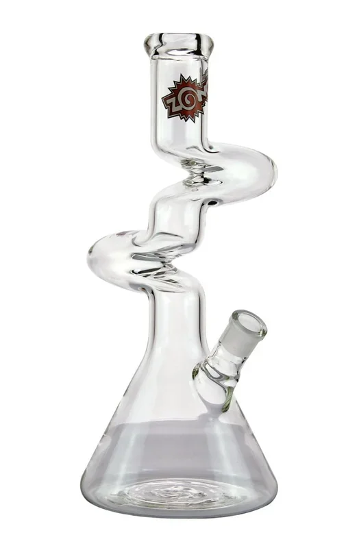 Zong Glass Water Pipe Double Kink Fat Series Beaker